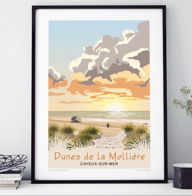 POSTER 18 CM x 24 CM DIE DÜNEN VON LA MOLLIÈRE