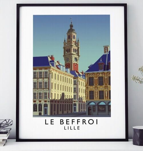 AFFICHE LILLE LE BEFFROI