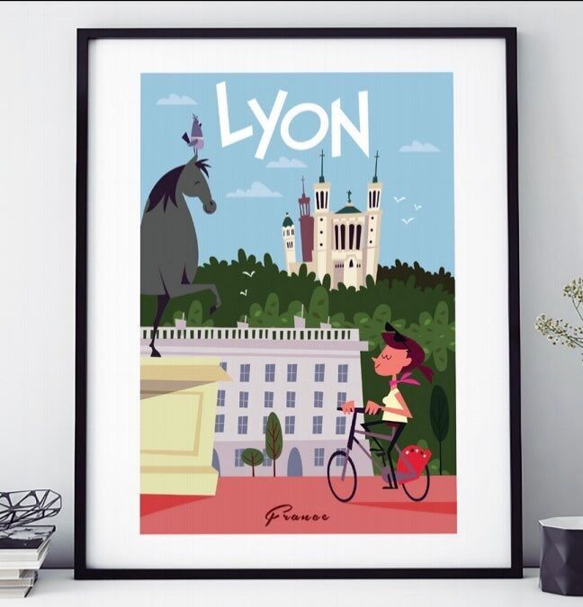 LYON PLACE BELLECOUR POSTER