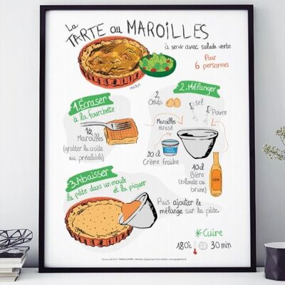 AFFICHE LA TARTE AU MAROILLES