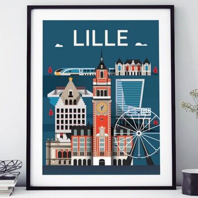 GRAFISCHES LILLE-POSTER