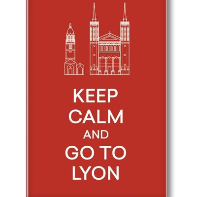 MAGNET KEEP CALM AND GO TO LYON