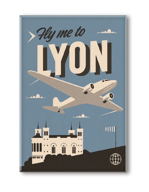 MAGNET FLY ME TO LYON