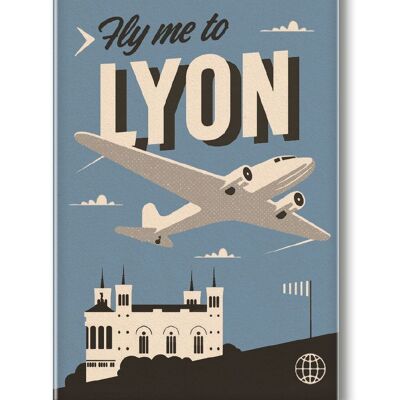 MAGNET FLY ME TO LYON