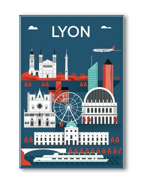 MAGNET LYON GRAPHIQUE