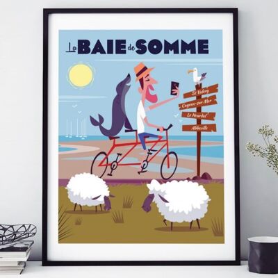 POSTER 18 CM BY 24 CM THE BAY OF SOMME VELO