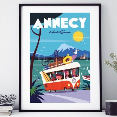 AFFICHE 18 CM PAR 24 CM ANNECY COMBI