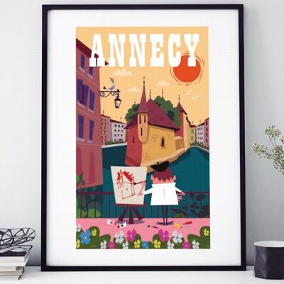 POSTER 18 BY 24 CM ANNECY ARTIST