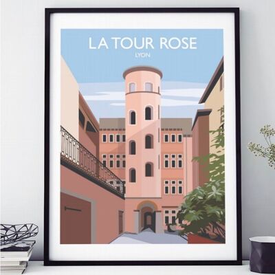 POSTER THE PINK TOWER LYON