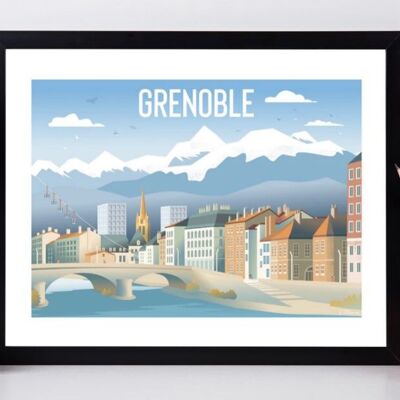 POSTER DELLA VISTA DI GRENOBLE