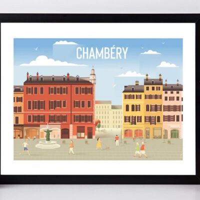 CHAMBÉRY VIEW POSTER
