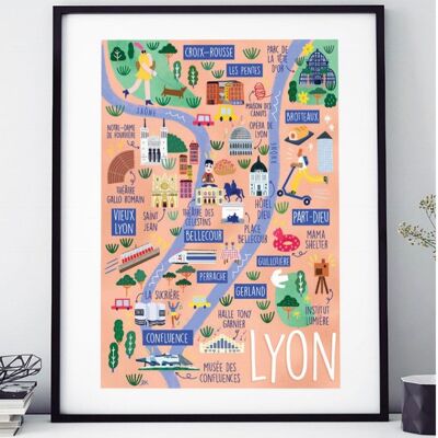 DISPLAY THE MAP OF LYON