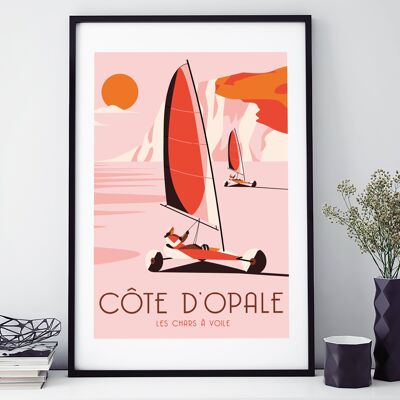 POSTER 60 CM BY 40 CM SAIL CHARACTERS THE OPAL COAST