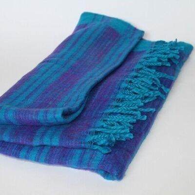 Meditation Blankets - 21 - turquoise / purple