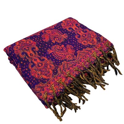 Meditation blanket - 126 - Red & Purple