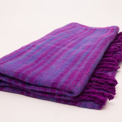 Meditation Blankets - 15 _ purple with light blue