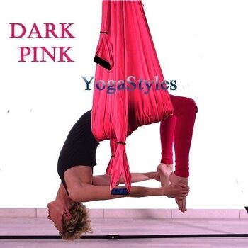 YogaStyles Balançoire de yoga rose foncé 1