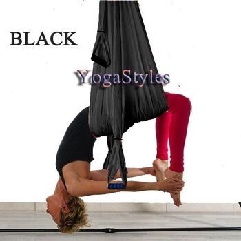 YogaStyles Balançoire de Yoga Noir 1