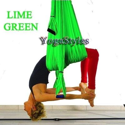 YogaStyles Balançoire de yoga vert citron