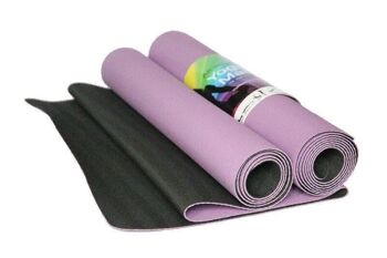 Yogastyles Tapis de yoga TPE Powergrip noir-violet