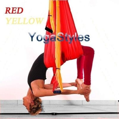 YogaStyles Yogaschaukel Rot-Gelb
