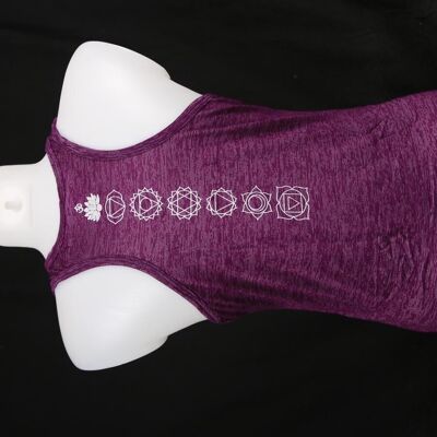 YogaStyles singlet ohm/tree purple one size