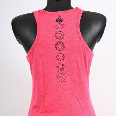 YogaStyles singlet lotus/flower of life pink one size