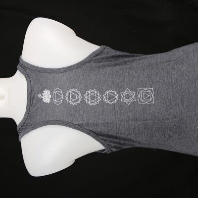YogaStyles Unterhemd Lotus/Ohm grau Einheitsgröße
