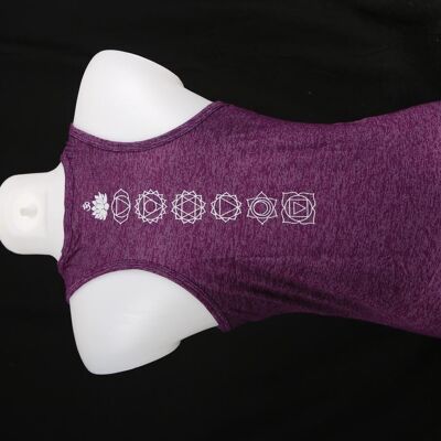 YogaStyles camiseta loto / ohm violeta talla única