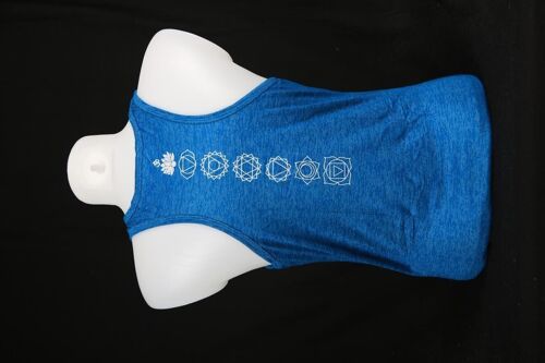 YogaStyles singlet lotus/ohm turkoois one size