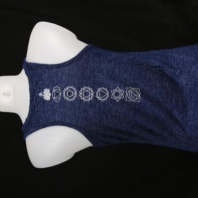 YogaStyles singlet lotus/ohm blue one size