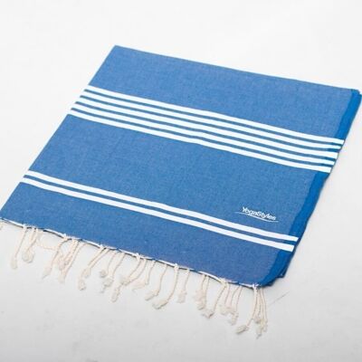 Asciugamano hammam - Blu Roi-XL