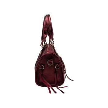 SAC A MAIN CUIR IRISE FIORELLA  BORDEAUX 3