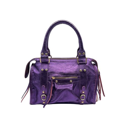 SAC A MAIN CUIR IRISE FIORELLA  VIOLET