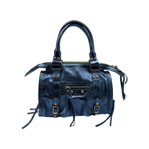 SAC A MAIN CUIR IRISE FIORELLA BLEU