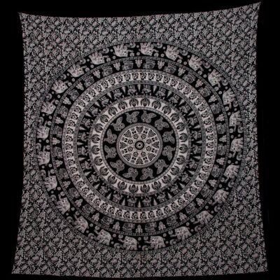 Grandfoulard - Elefanten - Schwarz - 68