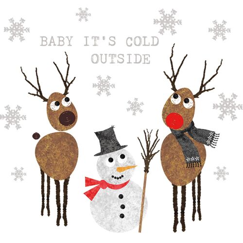 Cold Outside Napkin 33x33