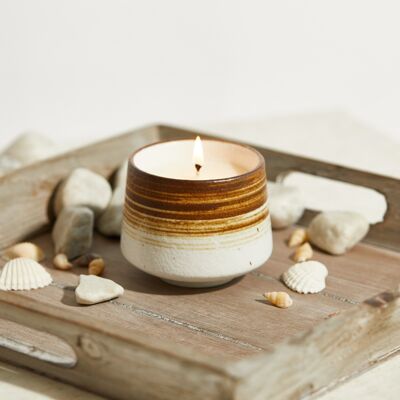 St Ives: Praa Sands Candle - Rock Salt & Driftwood