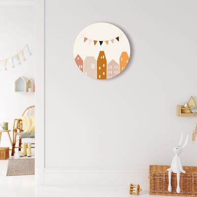 Roundie mural - Petites maisons