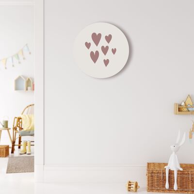 Wall Roundie - Hearts