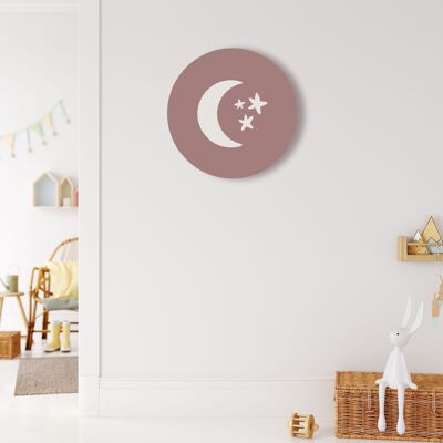 Wall Roundie - Moon and Stars