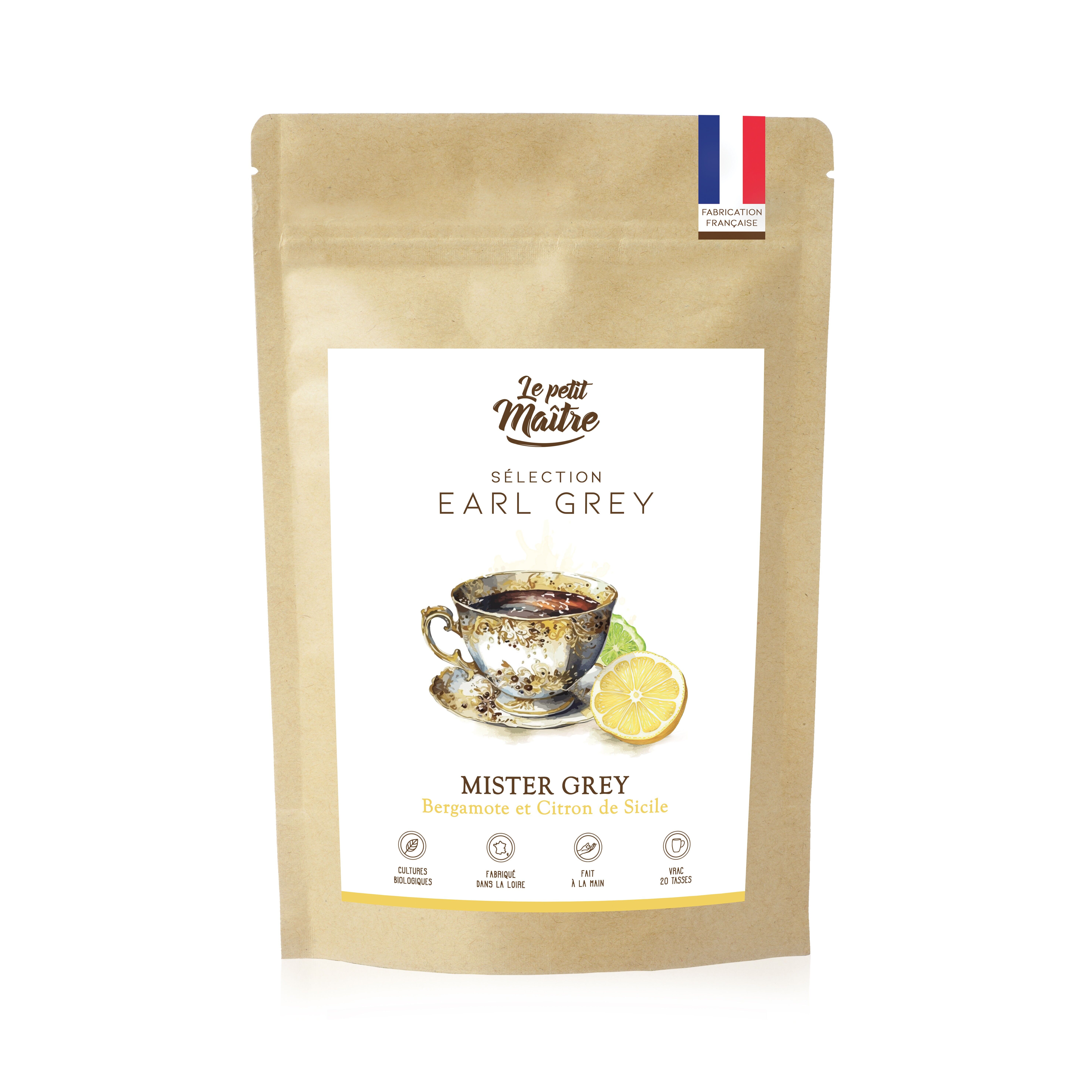 Thé noir - Mister Grey (bergamote et citron de Sicile)