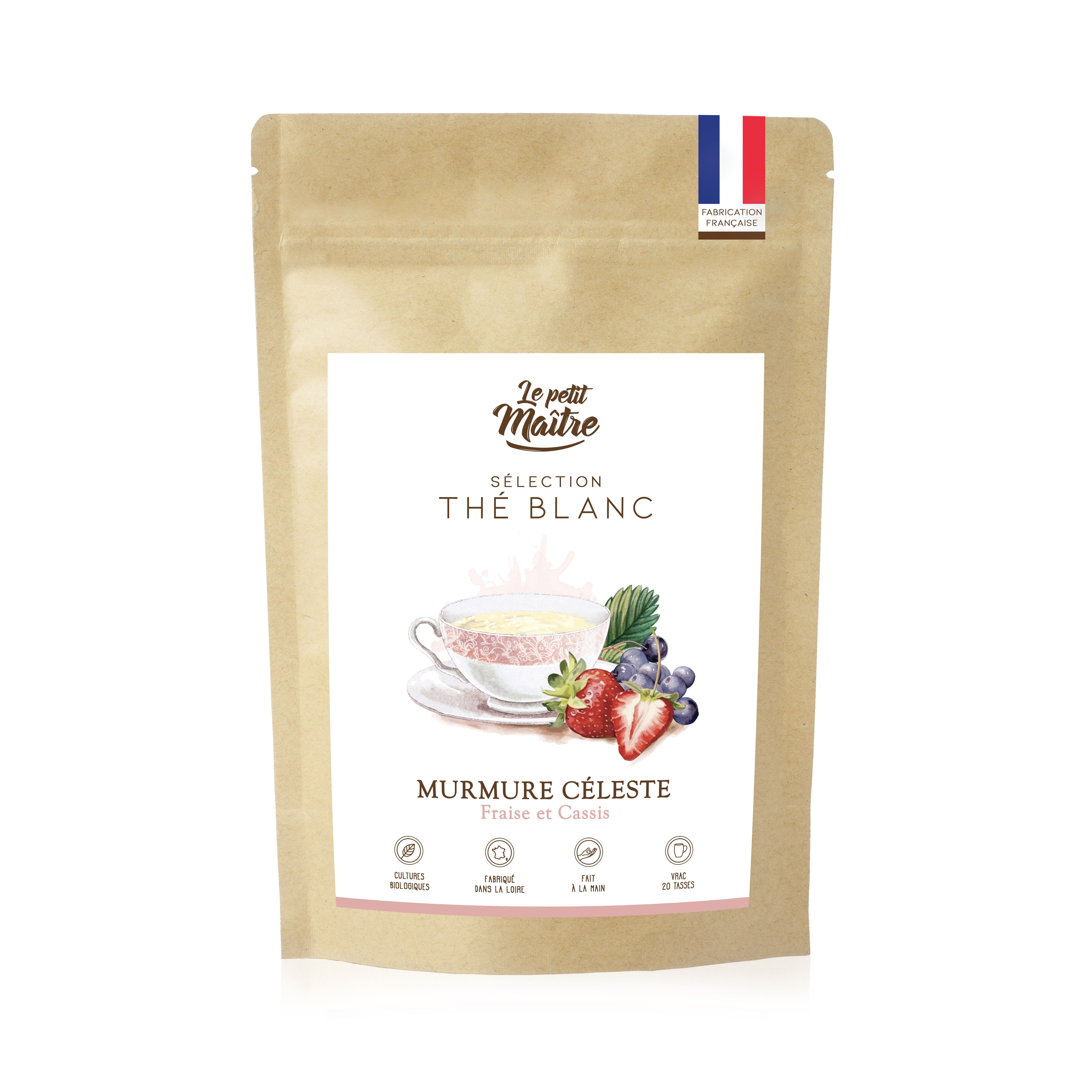 Té blanco - Susurro celestial - Grosella negra y fresa