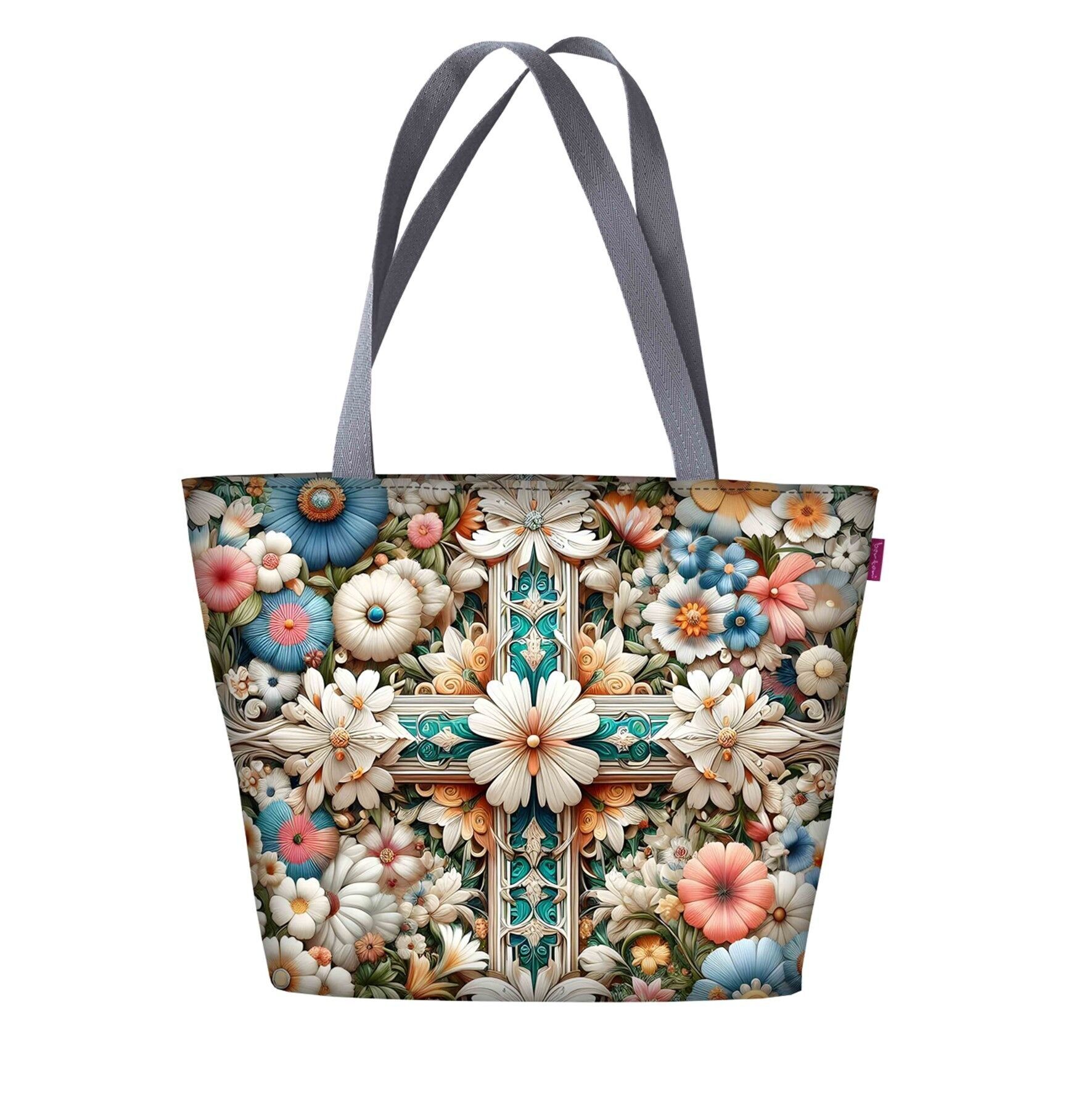 Borsa A Tracolla Margaret In Canvas Linea Holiday Bertoni