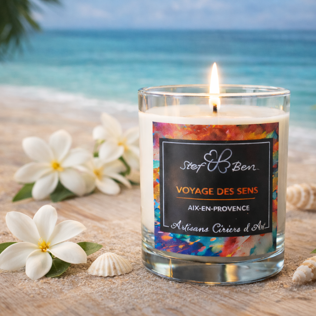 MONOI DU PACIFIQUE scented candle, hand-poured by ciriers d’art