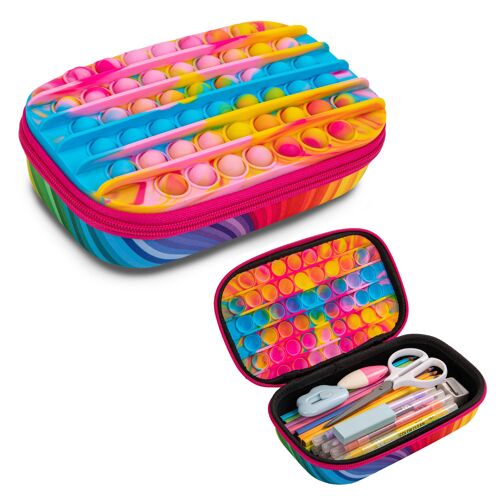 ZIPIT POP Pencil Box for Kids | Fidget Toy | Silicon Sensory Push It Case