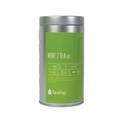 Tè Verde - Menta 2 Tè Biologico - scatola da 100gr