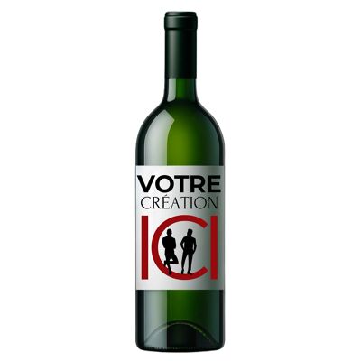 Botella personalizada - Vino blanco – IGP Côtes de Thau 2023