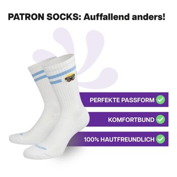 Chaussettes de sport Seal Head de PATRON SOCKS - RESTEZ COOL, JOUEZ COOL ! 2