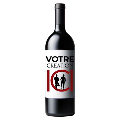 Botella personalizada - Vino tinto – IGP Mont Baudile 2022
